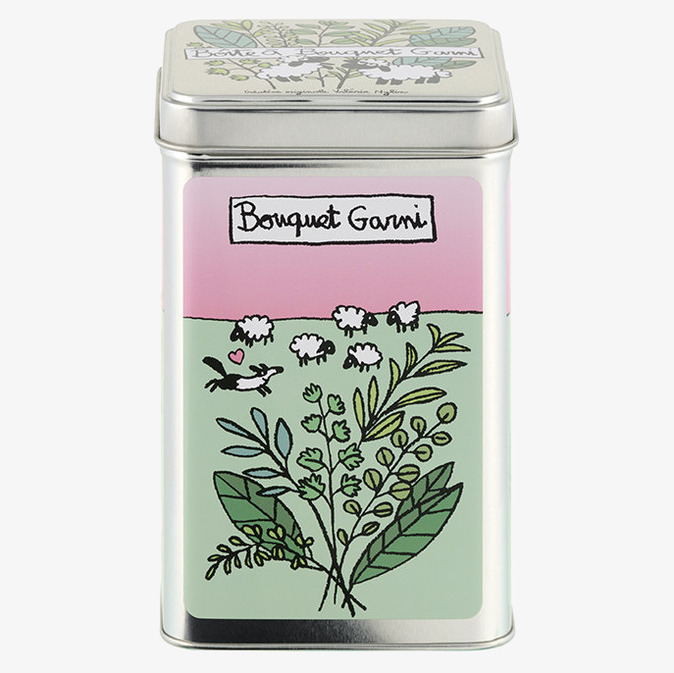 Plåtburk Kryddor Derriére la porte Plåtburkar Metallburkar