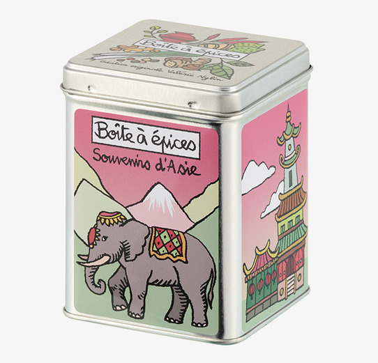 Plåtburk Kryddor Asia Derriére la porte Plåtburkar Metallburkar