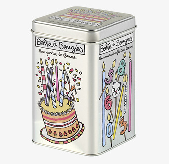 Bild av charmig plåtburk med lekfull design och färger