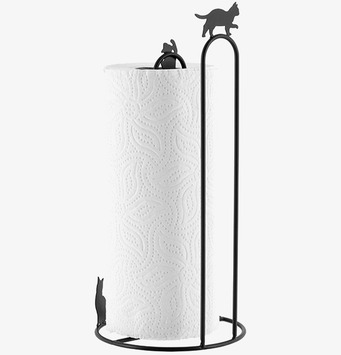 Bild av stilren och funktionell pappershållare i metall