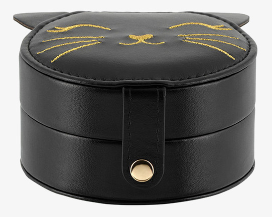 Smyckesskrin Katt Svart Derriére la porte Smyckeshängare Smyckesträd