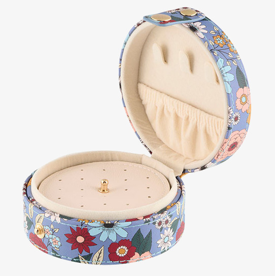 Smyckesskrin Blommor Blå Derriére la porte Smyckeshängare Smyckesträd