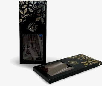 Bild av elegant chokladförpackning med lyxig design