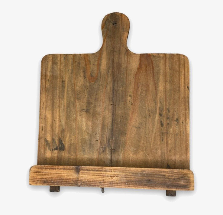 Bild av robust träbokhållare med naturlig design