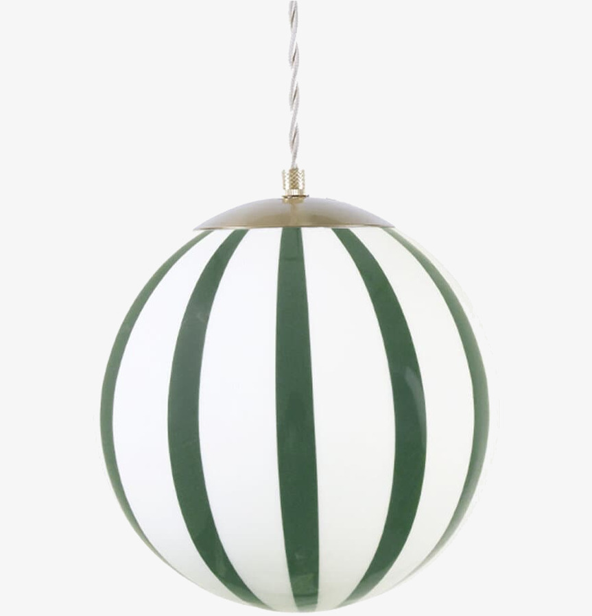 Taklampa Alba Opal Grön/Vit Stor Strömshaga Lampor Taklampor Golvlampor Bordslampor LED-lampor Ledlampor Fönsterlampor Ljusslingor för dekoration