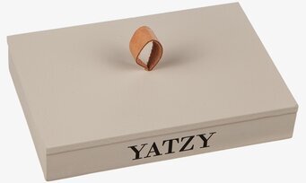 Bild på stilren rektangulär förvaringslåda för Yatzyspel