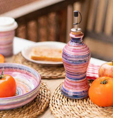 Olivoljeflaska Rosa/Lavendel Tierra Cocida Övrig prydnad/dekoration för inredning innemiljö