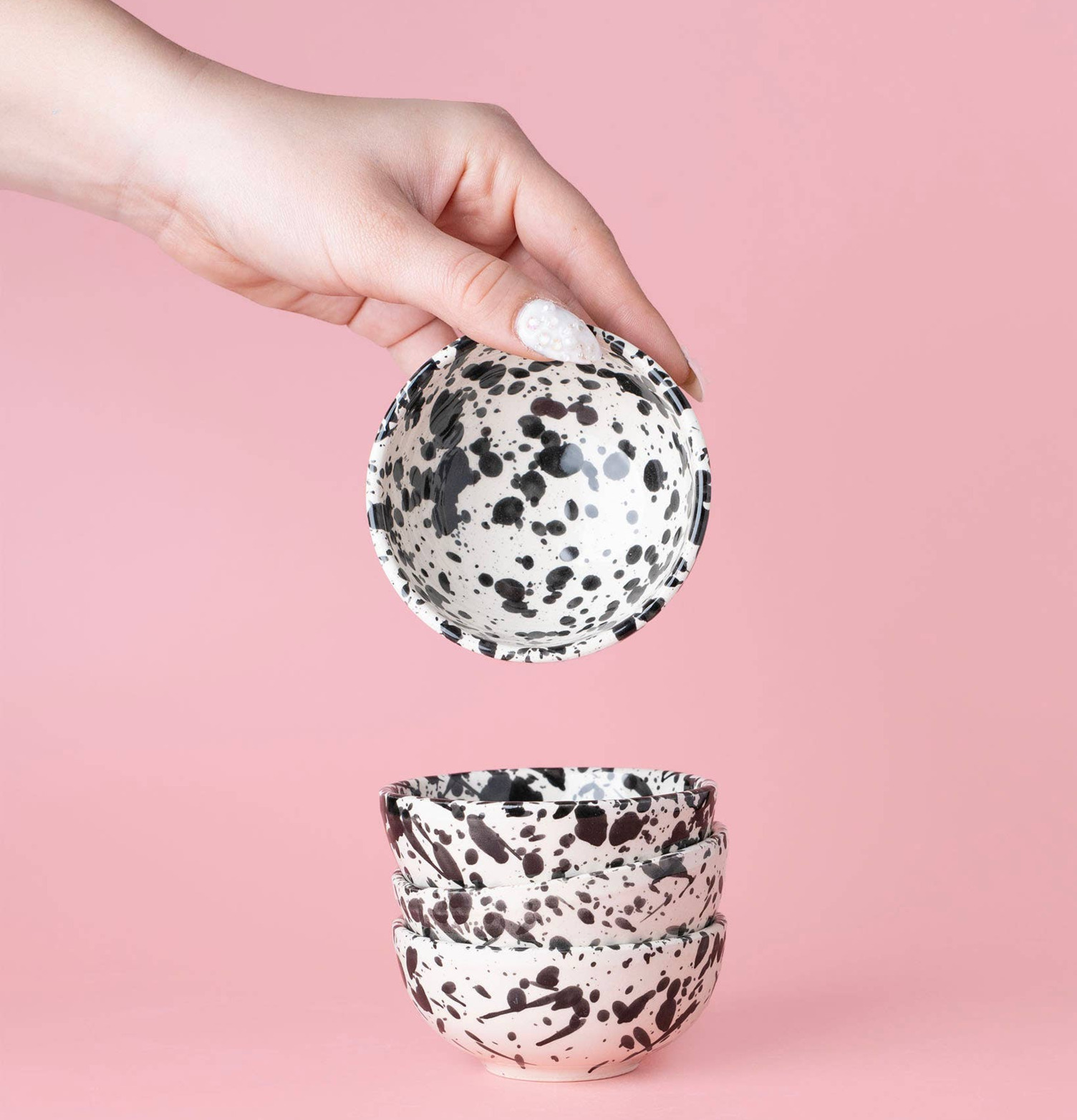 Skål Mini Svart Galaxy Tierra Cocida Skålar att äta ur tilltugg Såskannor/Vispskål servering Matlådor Förvaring av