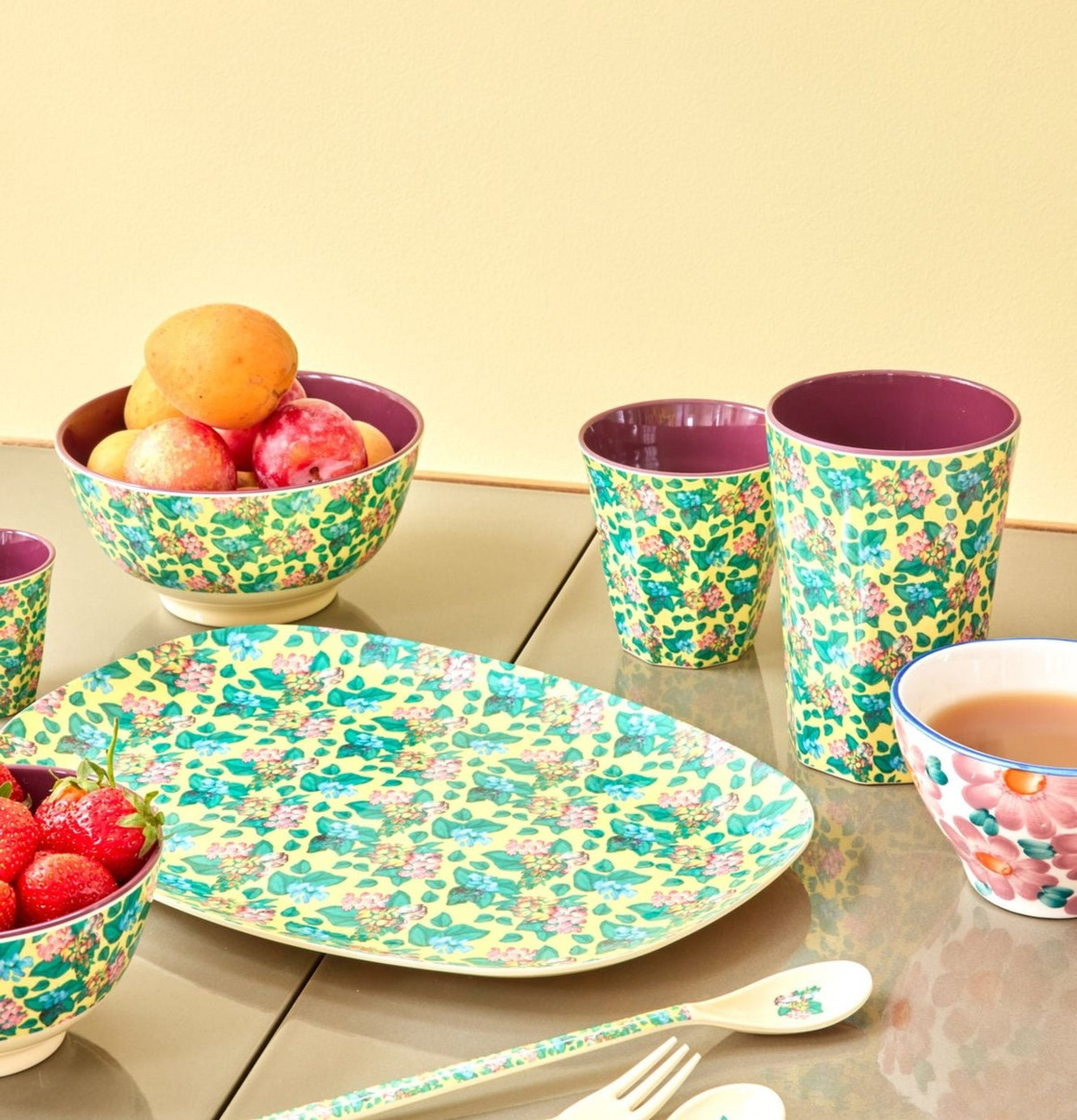 Tallrik Emma´s Print Mugg Latte Melaminmugg Rice Tallrikar Djupa tallrikar (ej skål) Desserttallrikar Assietter Barntallrikar Picknicktallrikar