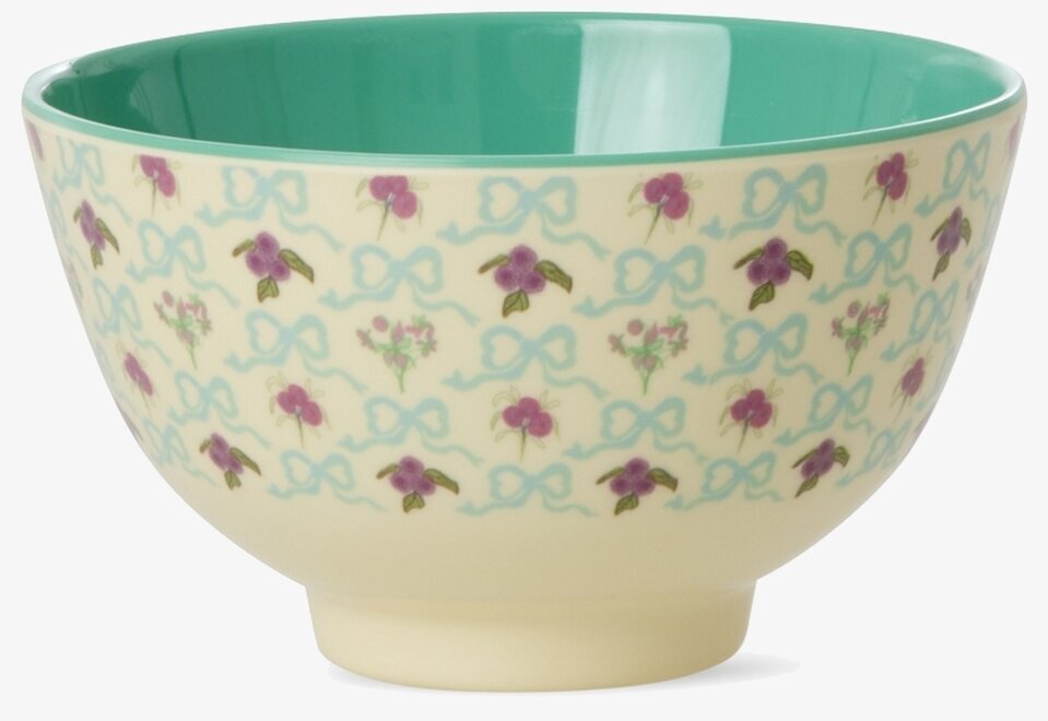Liten Skål Bow & Bouquet Print Rice Skålar att äta ur tilltugg Såskannor/Vispskål servering Matlådor Förvaring