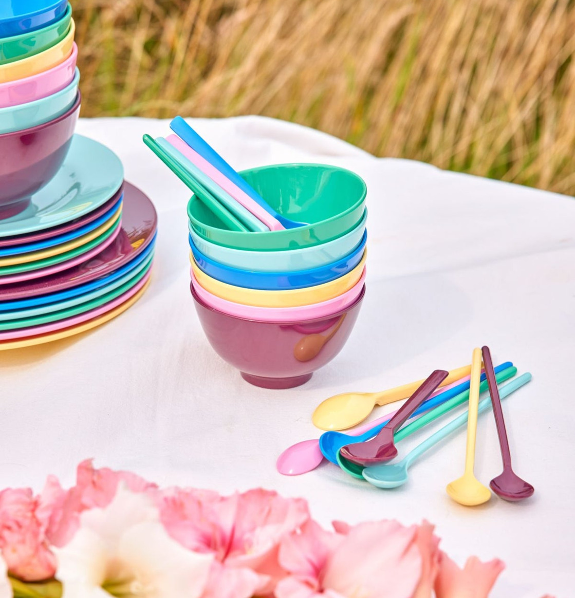Små Skålar Melamin 6-Pack Rice att äta ur tilltugg Såskannor/Vispskål Skål servering Matlådor Förvaring av lunch/mat