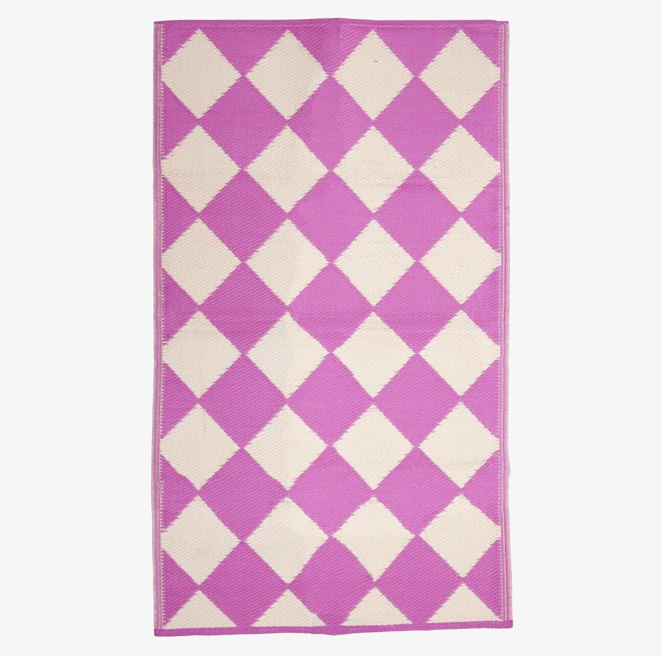 Plastmatta Harlequin Checkers Pink Rice Mattor (ej dörrmatta)