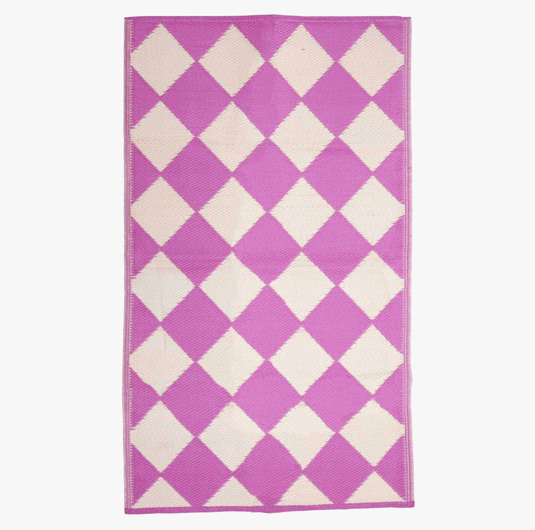 Plastmatta Harlequin Checkers Pink Rice Mattor (ej dörrmatta)