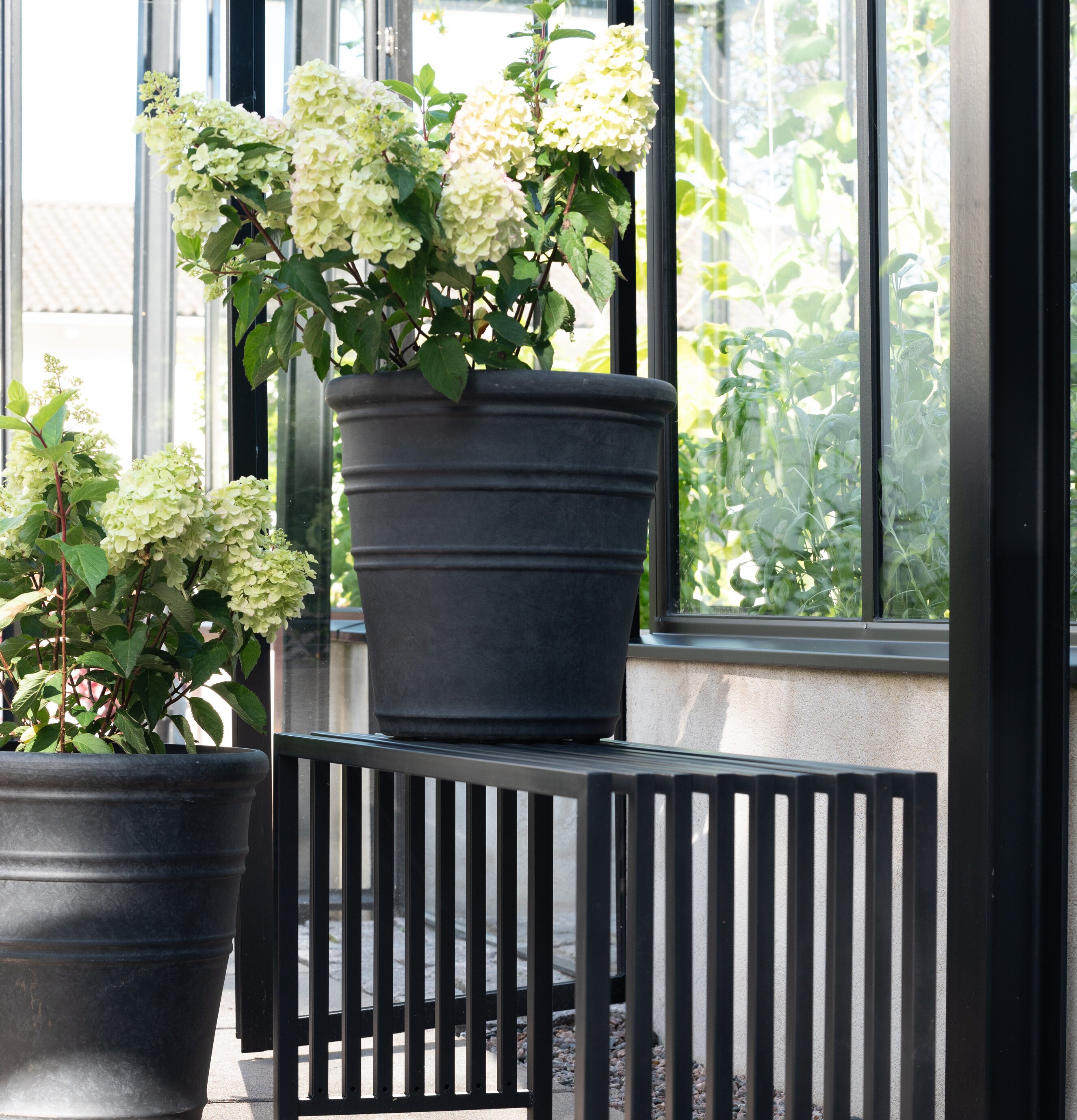 Kruka Set/4 Svart Wikholm Form Krukor Örtkrukor Glaskrukor