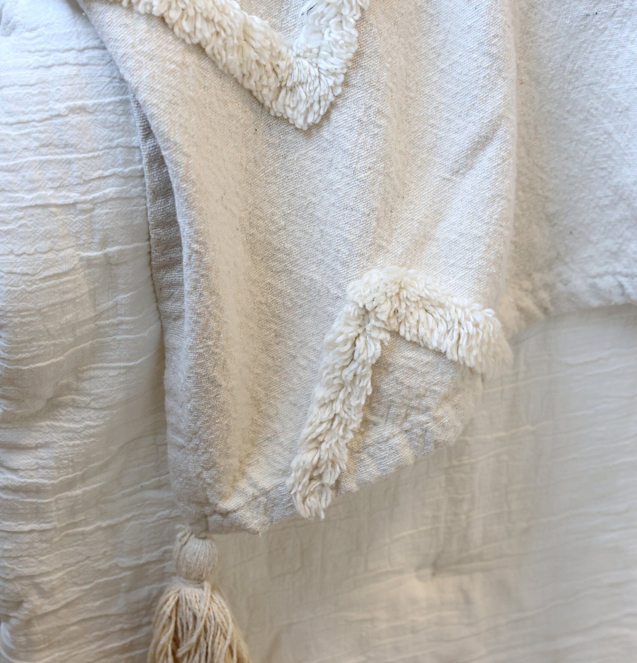 Sängöverkast Offwhite Chic Antique Täcken, filtar, plädar och överkast Filtar Plädar Överkast