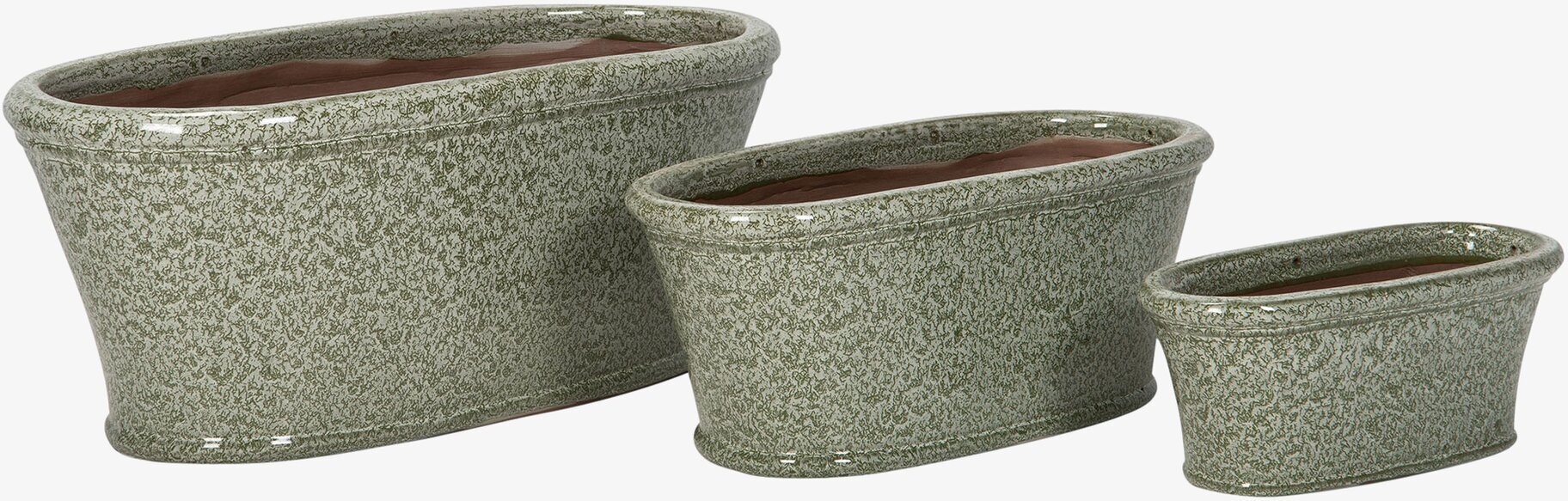 Planteringslåda Rut Grönska Set/3 A Lot Decoration Krukor Örtkrukor Glaskrukor