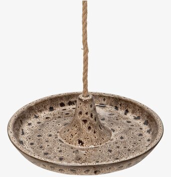 Bild av hängande fågelbad i keramik för trädgårdsinredning
