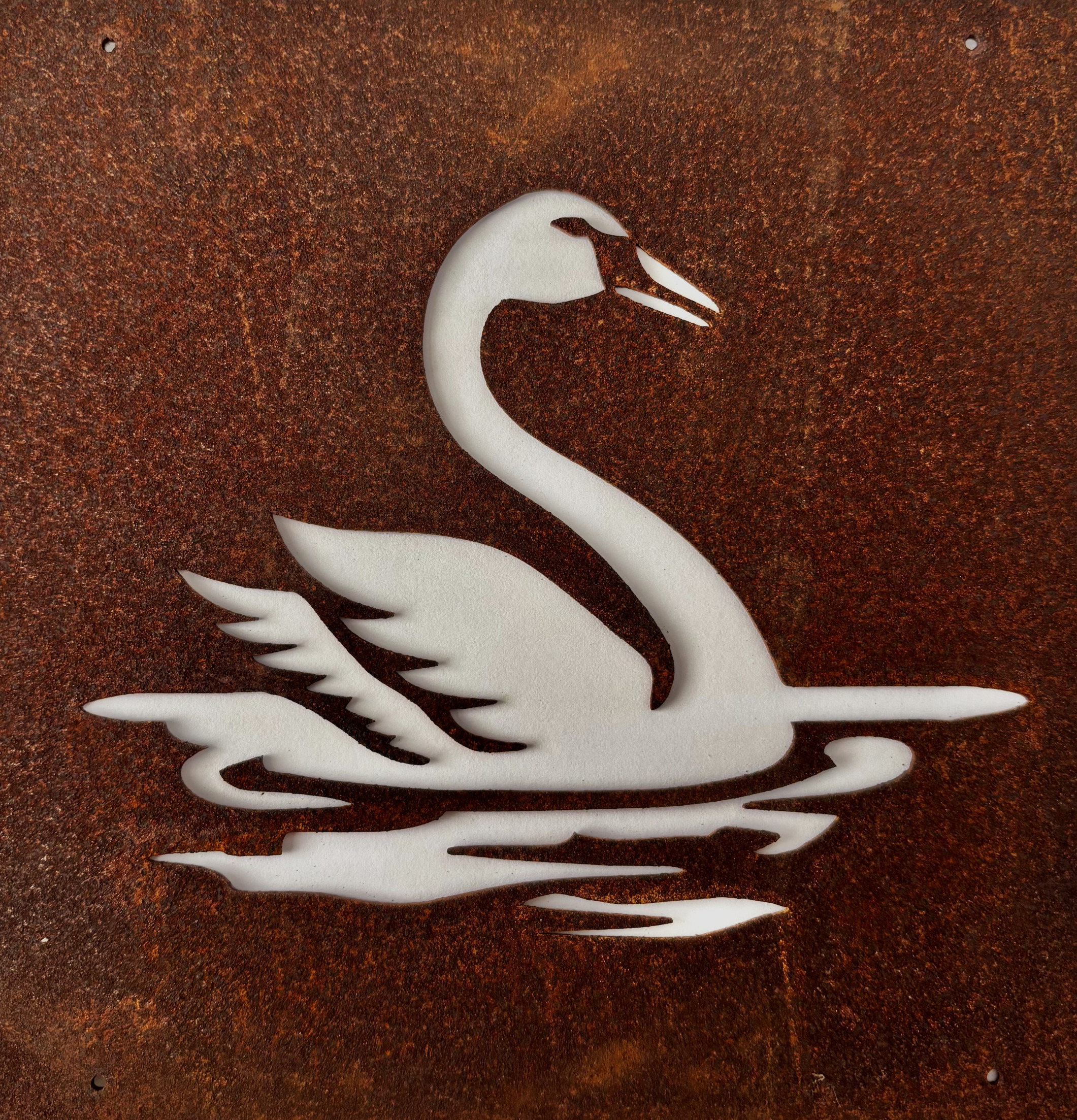 Skylt Svan (armeringsnät) Lind Decoration Utomhusskyltar Skyltar för utomhusbruk