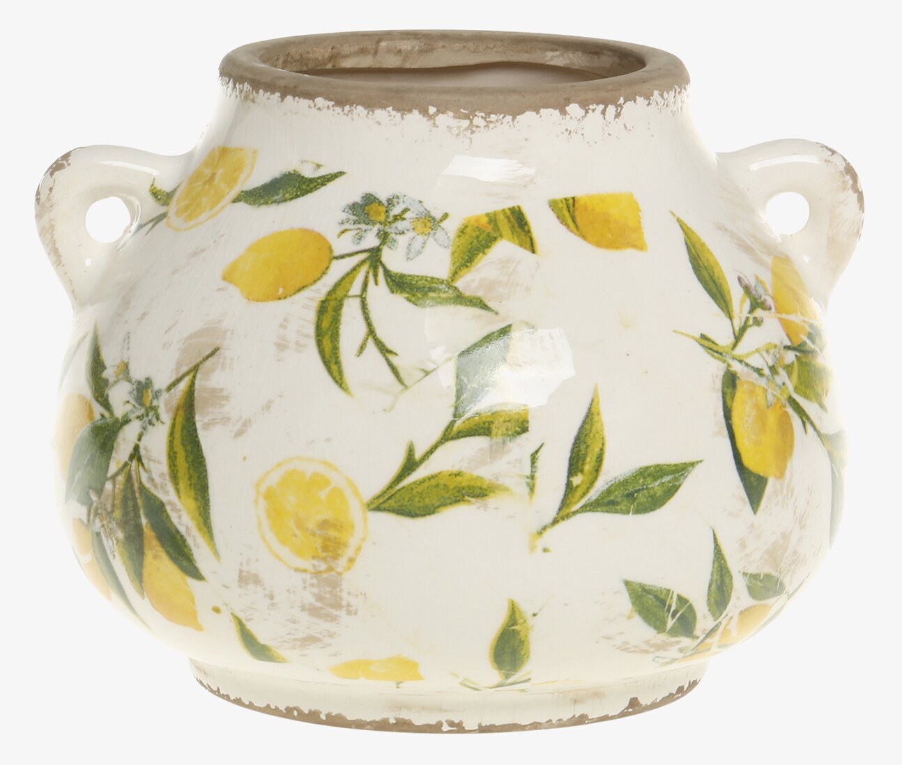 Kruka Limone Creme Ø17cm Chic Antique Krukor Örtkrukor Glaskrukor