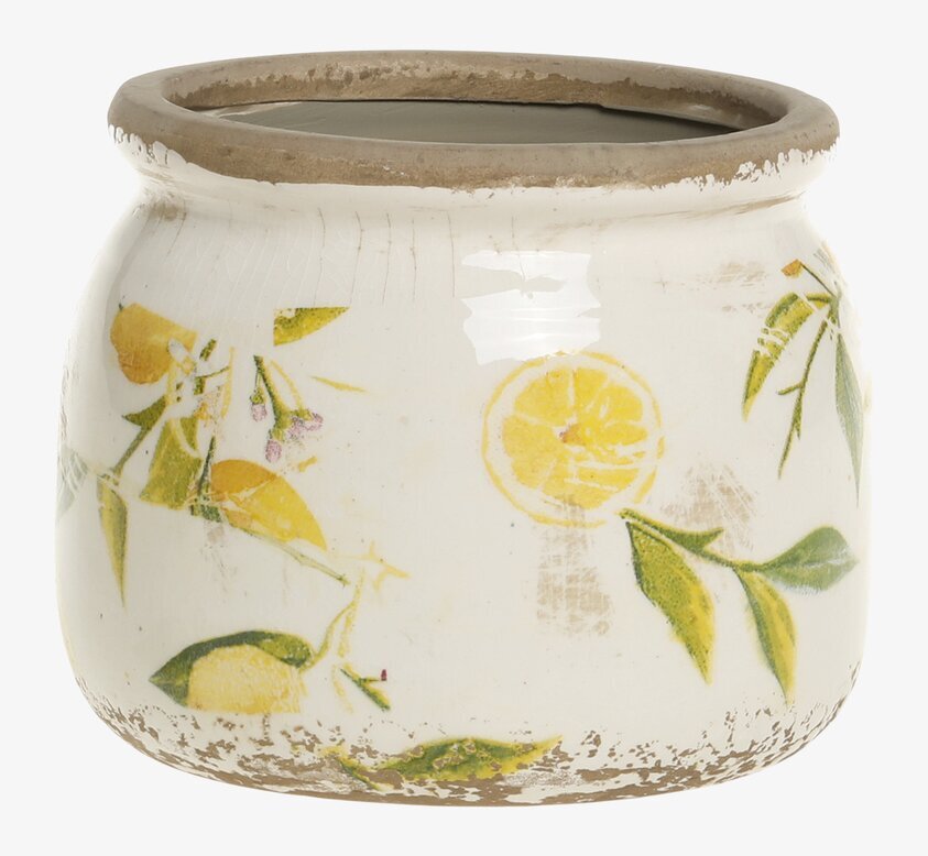 Kruka Limone Creme Ø12cm Chic Antique Krukor Örtkrukor Glaskrukor