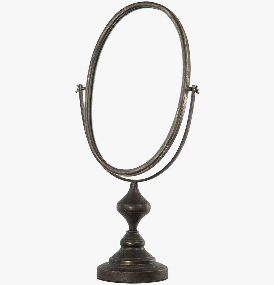 Spegel Oval Bord Svart A Lot Decoration Speglar Väggspeglar Stående speglar