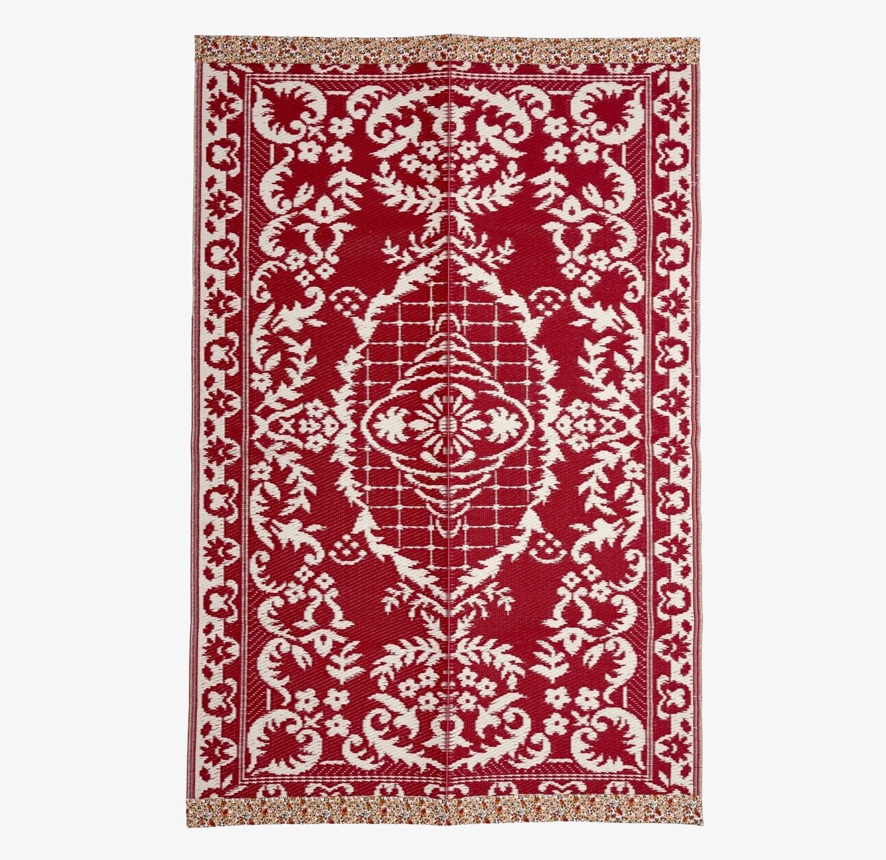 Plastmatta Röd/Elfenbensvit Rice Mattor (ej dörrmatta)