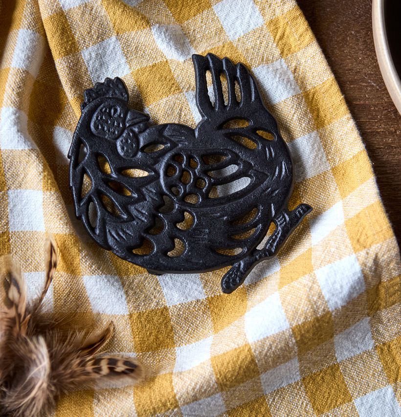 Grytunderlägg Höna Odin Svart Affari Karottunderlägg