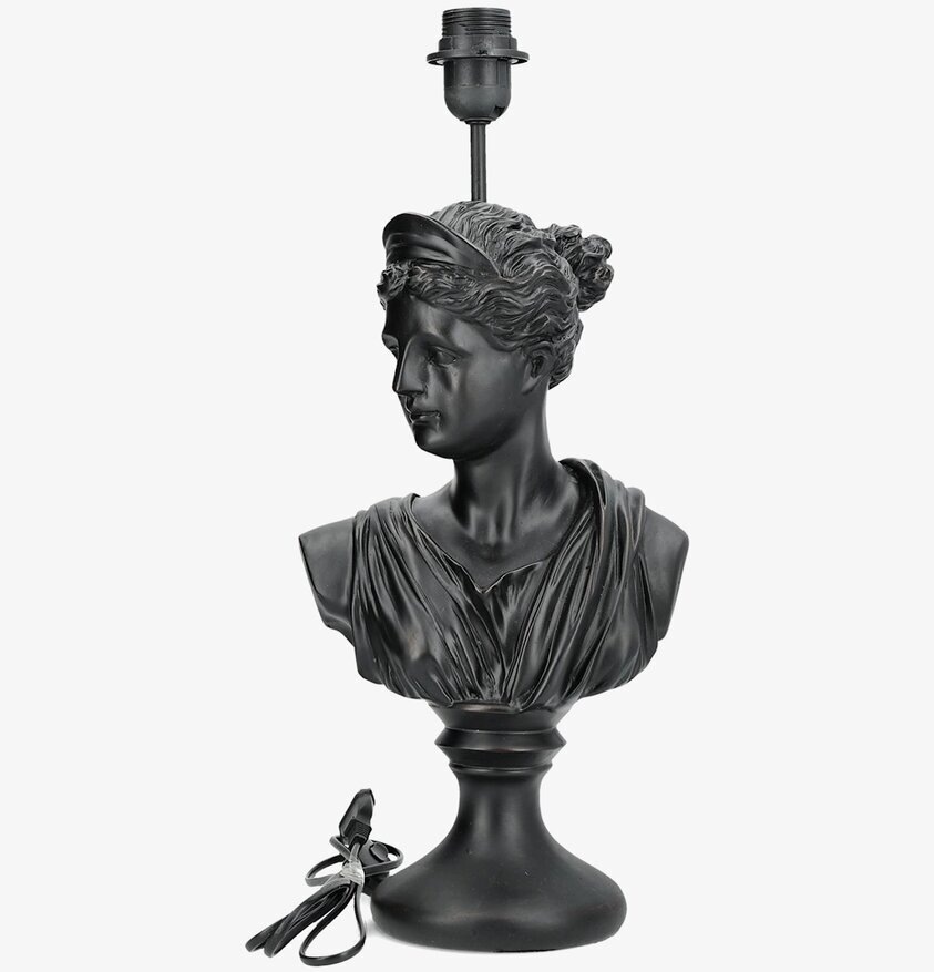 Lampfot Byst Svart Poly A Lot Decoration Lampor Taklampor Golvlampor Bordslampor LED-lampor Ledlampor Fönsterlampor Ljusslingor för