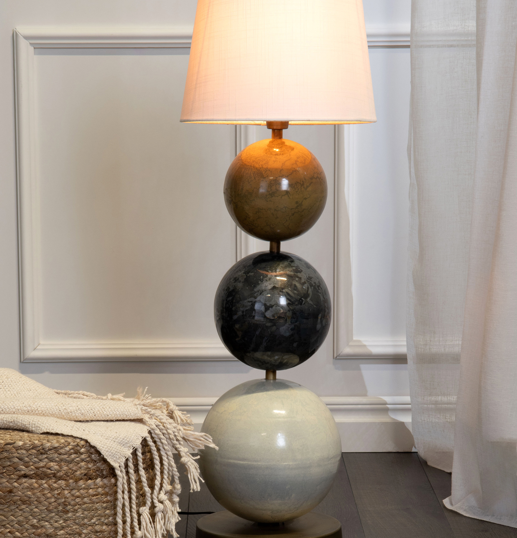 Lampfot Multi Stone Senap A Lot Decoration Lampor Taklampor Golvlampor Bordslampor LED-lampor Ledlampor Fönsterlampor Ljusslingor för