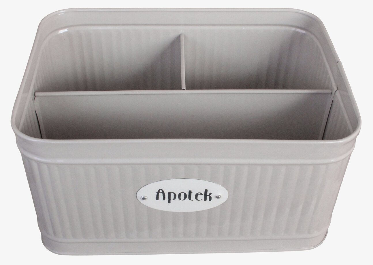 Plåtburk Hugo Apotek Beige Strömshaga Plåtburkar Metallburkar