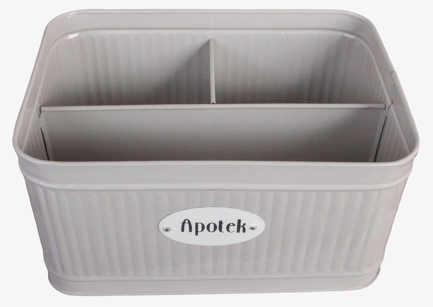 Plåtburk Hugo Apotek Beige Strömshaga Plåtburkar Metallburkar