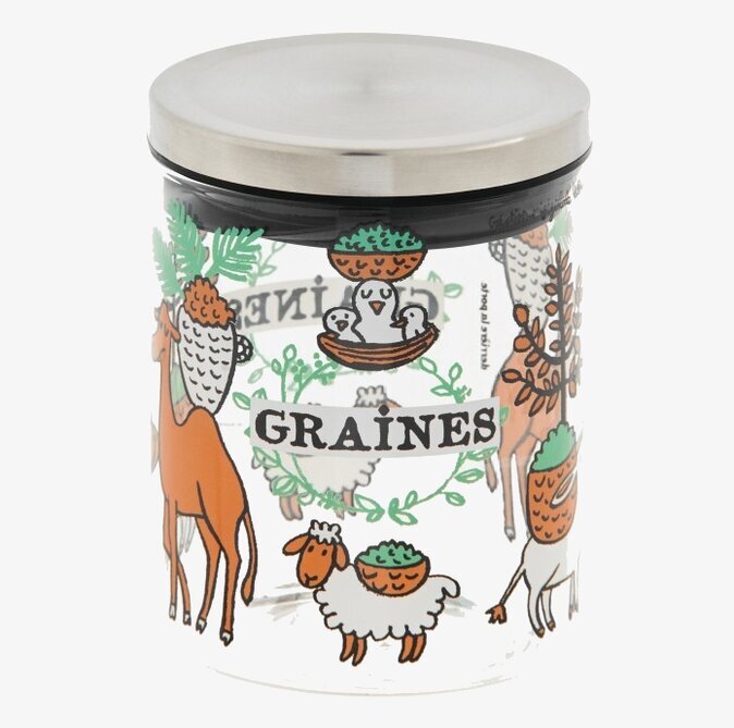 Glasburk Frö/Nötter Derriére la porte Förvaringslådor och korgar Boxar Förvaringsboxar Porslinsboxar Trälådor Smyckesboxar i porslin Förvaringsbrickor