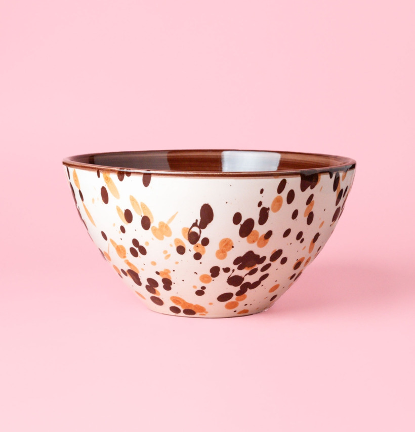 Salladsskål Keramik Dots Tierra Cocida Skålar att äta ur tilltugg Såskannor/Vispskål Skål servering Matlådor Förvaring av