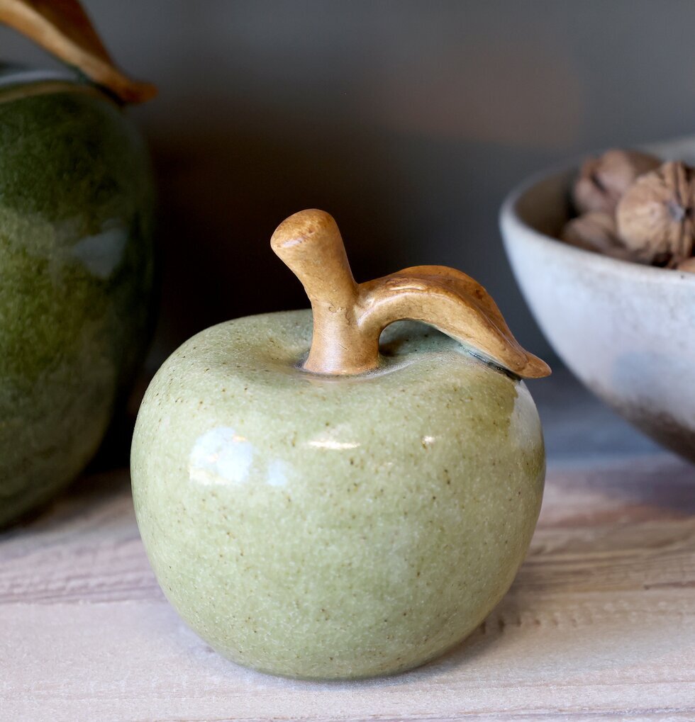 Äpple Deko Verte 9.5cm Chic Antique Övrig prydnad/dekoration för inredning innemiljö