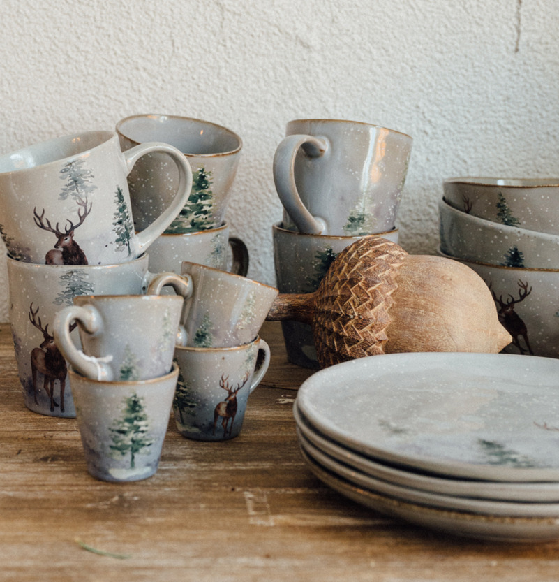 Mugg Winter Grey Glöggmugg Skål Miljögården Muggar/koppar i porslin, keramik, papper eller biologiskt material organiskt ekologiskt