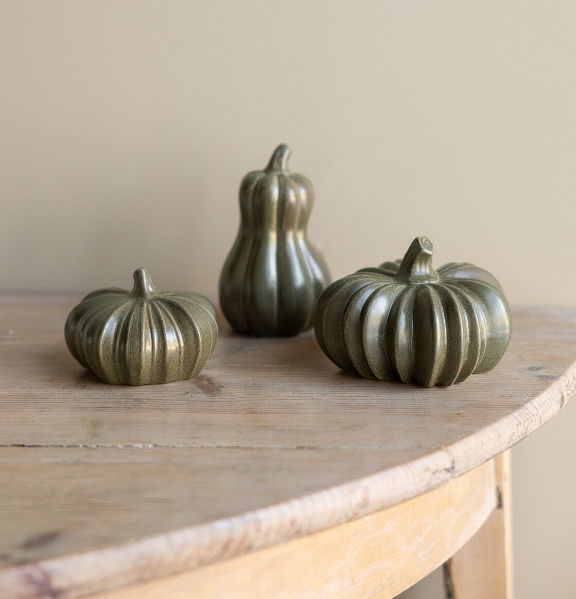 Pumpa Grön Keramik Stor Storefactory Övrig prydnad/dekoration för inredning innemiljö