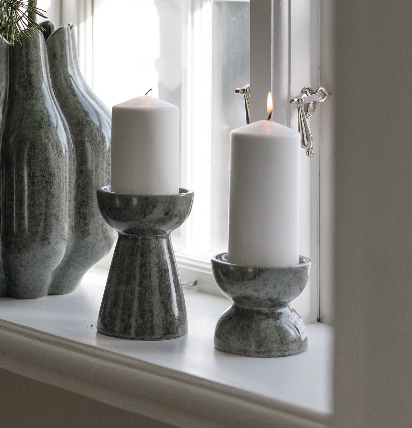 Ljusstake Högalid Grön Hög Storefactory Ljusstakar Adventsstakar Ljushållare Ljushyllor