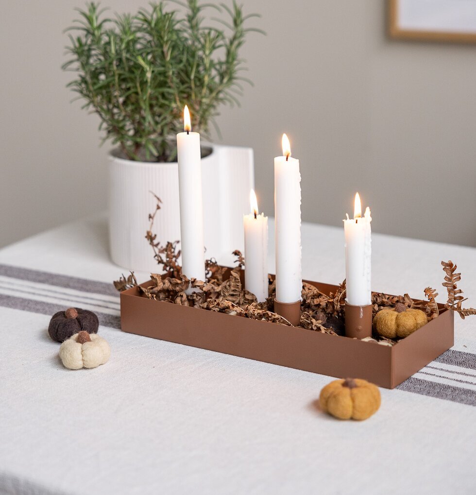 Ljusstake Sund Brun Storefactory Ljusstakar Adventsstakar Ljushållare Ljushyllor