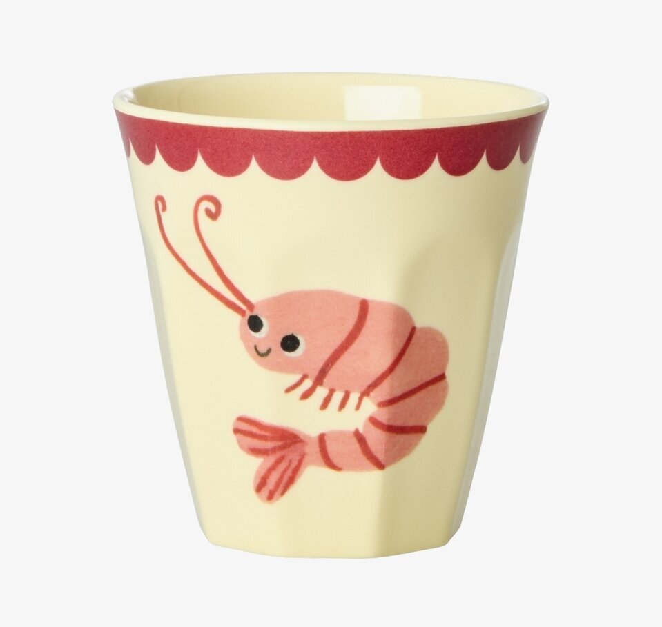 Små Muggar 6-pack Coral Ocean Prints Rice Melaminmuggar Lattemuggar i melamin Melaminkoppar