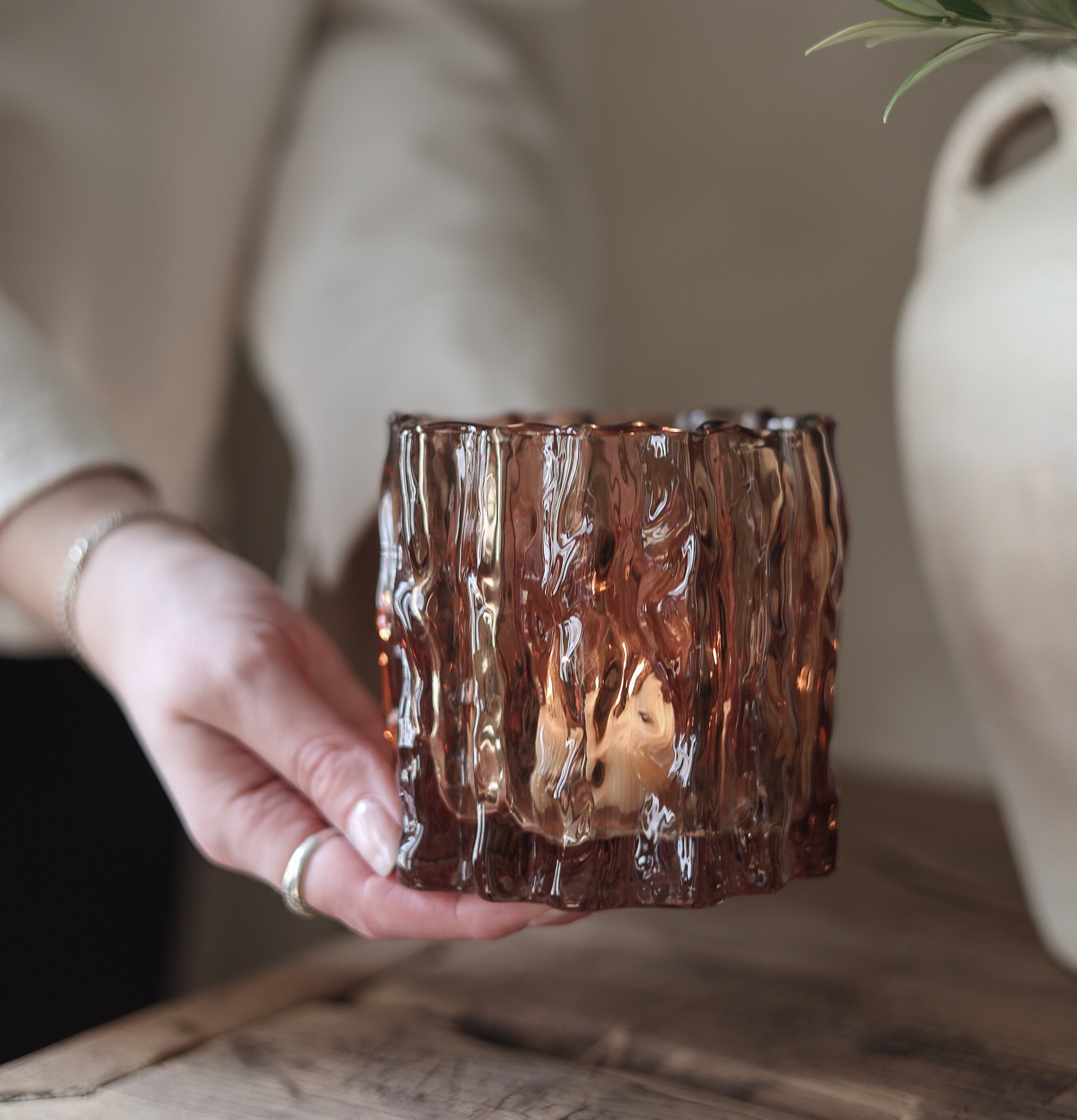 Ljuslykta Classico Chestnut 12cm Majas Cottage Lyktor Endless Light Ljuslyktor