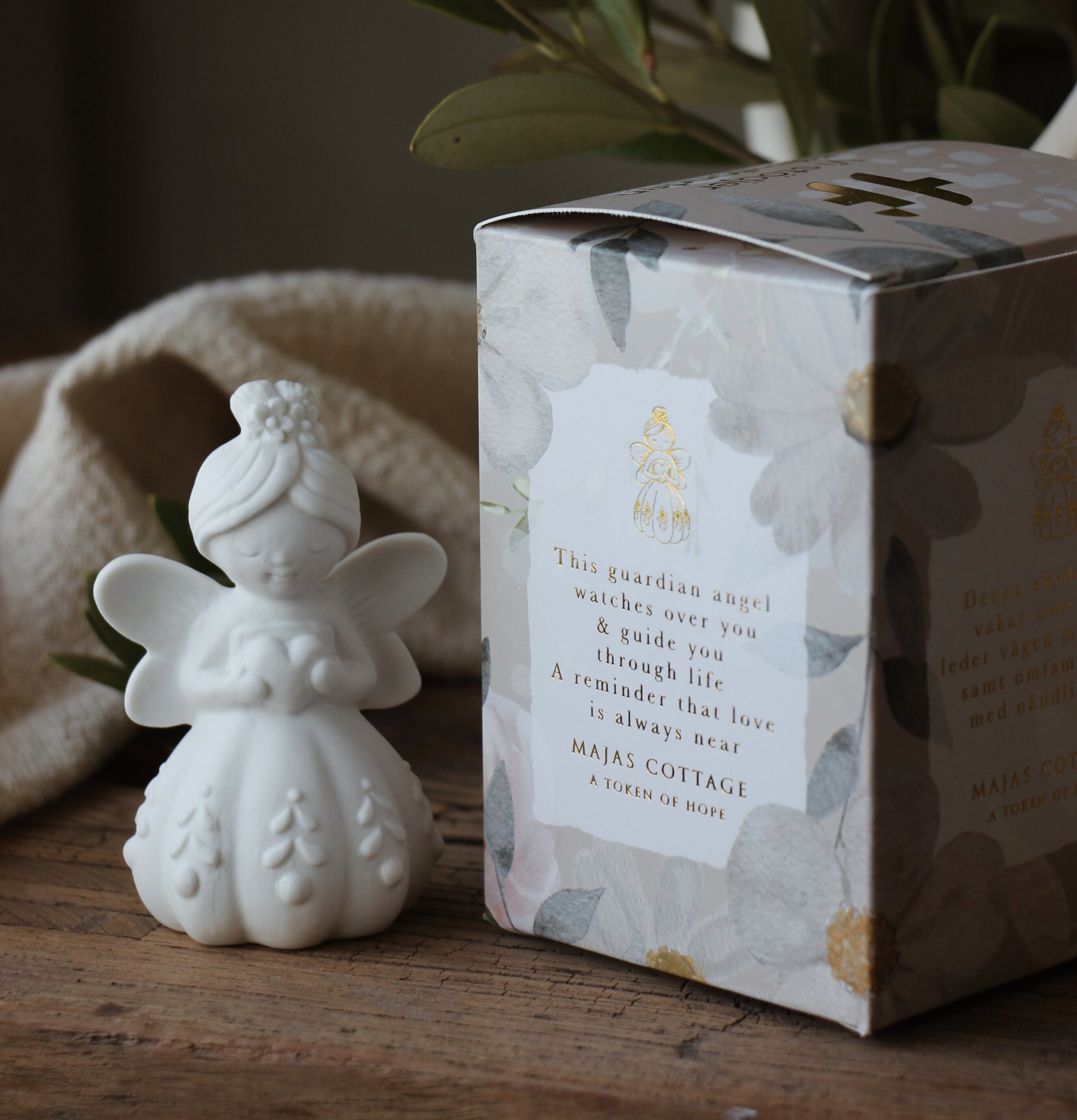 Skyddsängel Token Lyckofigur - Majas Cottage Övrig prydnad/dekoration för inredning innemiljö