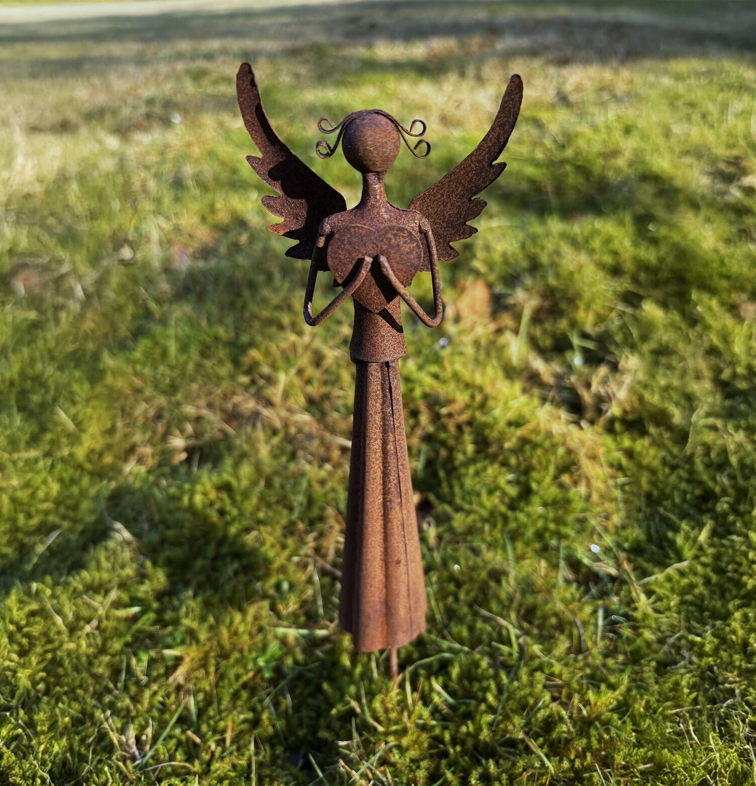 Sara Ängel Rost Lind Decoration Gravdekoration Minnessten Änglar Gravlyktor Gravljus Övrig prydnad/dekoration för inredning utemiljö