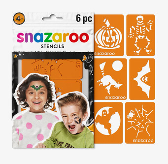 Bild på schabloner med Halloweenmotiv för barn och pyssel