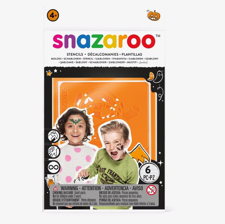 Schabloner Halloween Snazaroo Mallar/Schabloner för ansiktsfärg