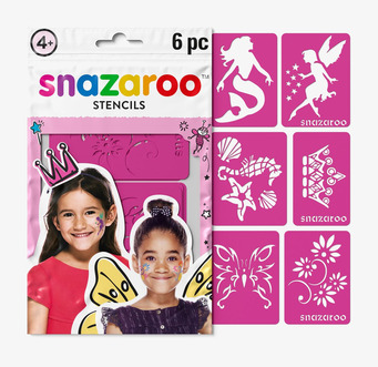 Bild: Färgglada schabloner för ansiktsmålning och pyssel