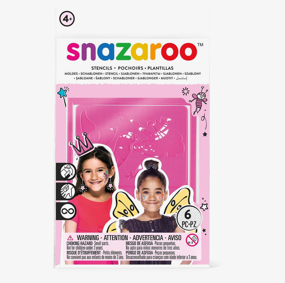 Schabloner Rosa Snazaroo Mallar/Schabloner för ansiktsfärg