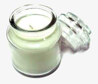 Bild av ljus i klart glas - minimalistisk och elegant