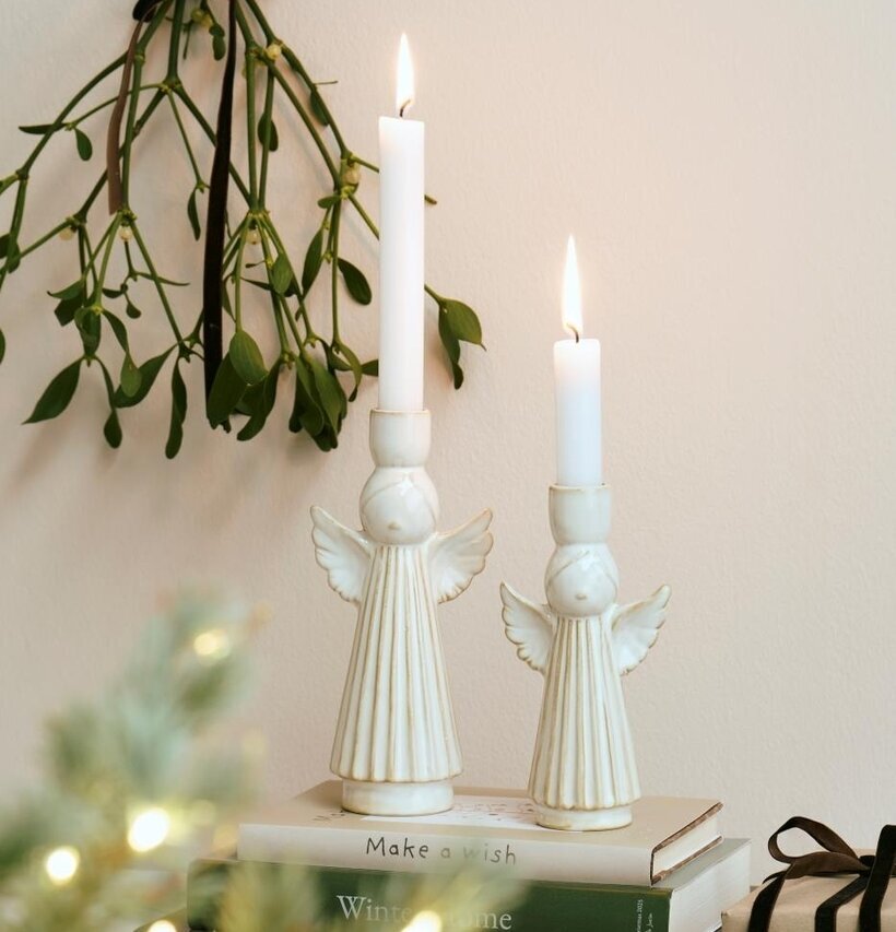 Ljusstake Ängel 20cm 16.5cm IB Laursen Ljusstakar Adventsstakar Ljushållare Ljushyllor