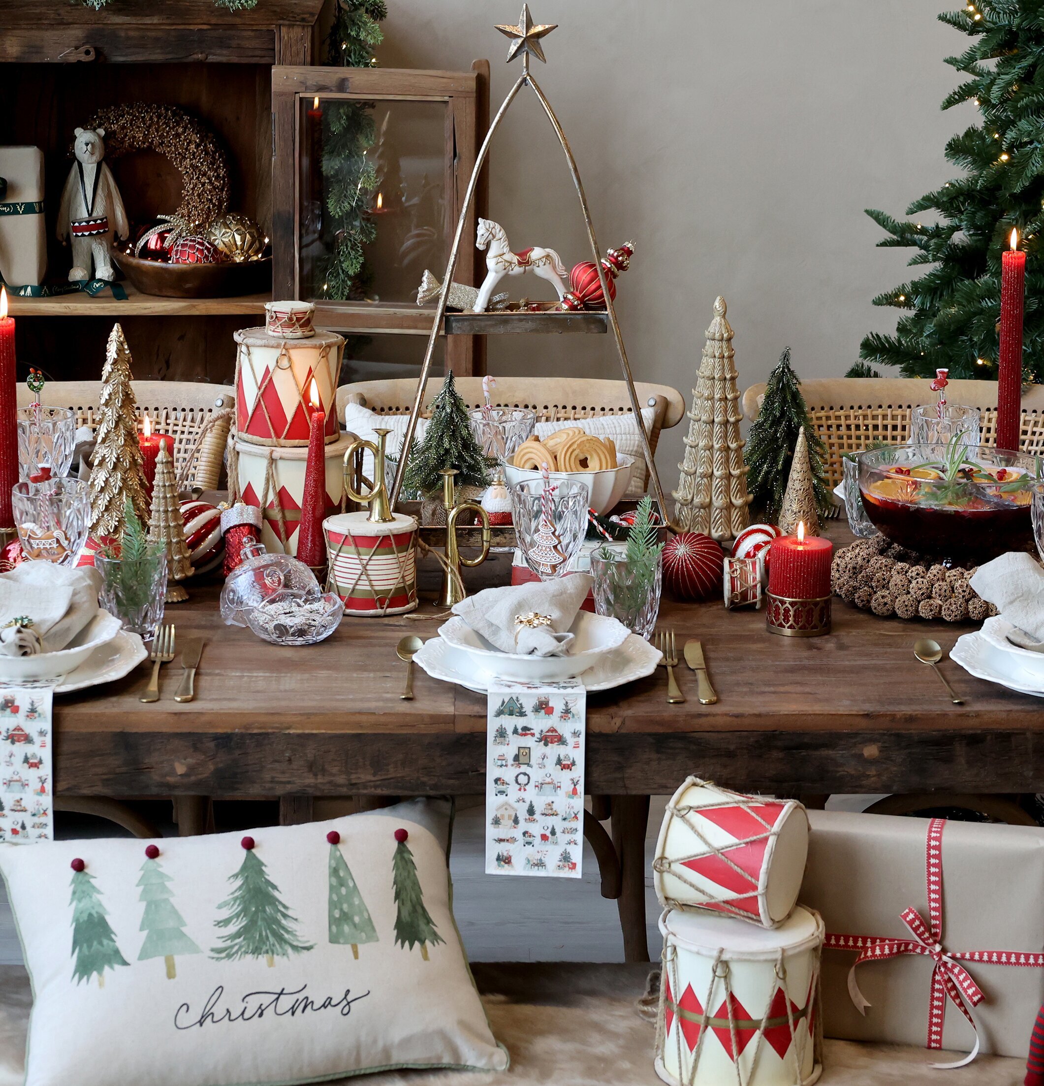 Deko Julgran Latte 35cm Mässing 20cm Chic Antique Övrig prydnad/dekoration för inredning innemiljö