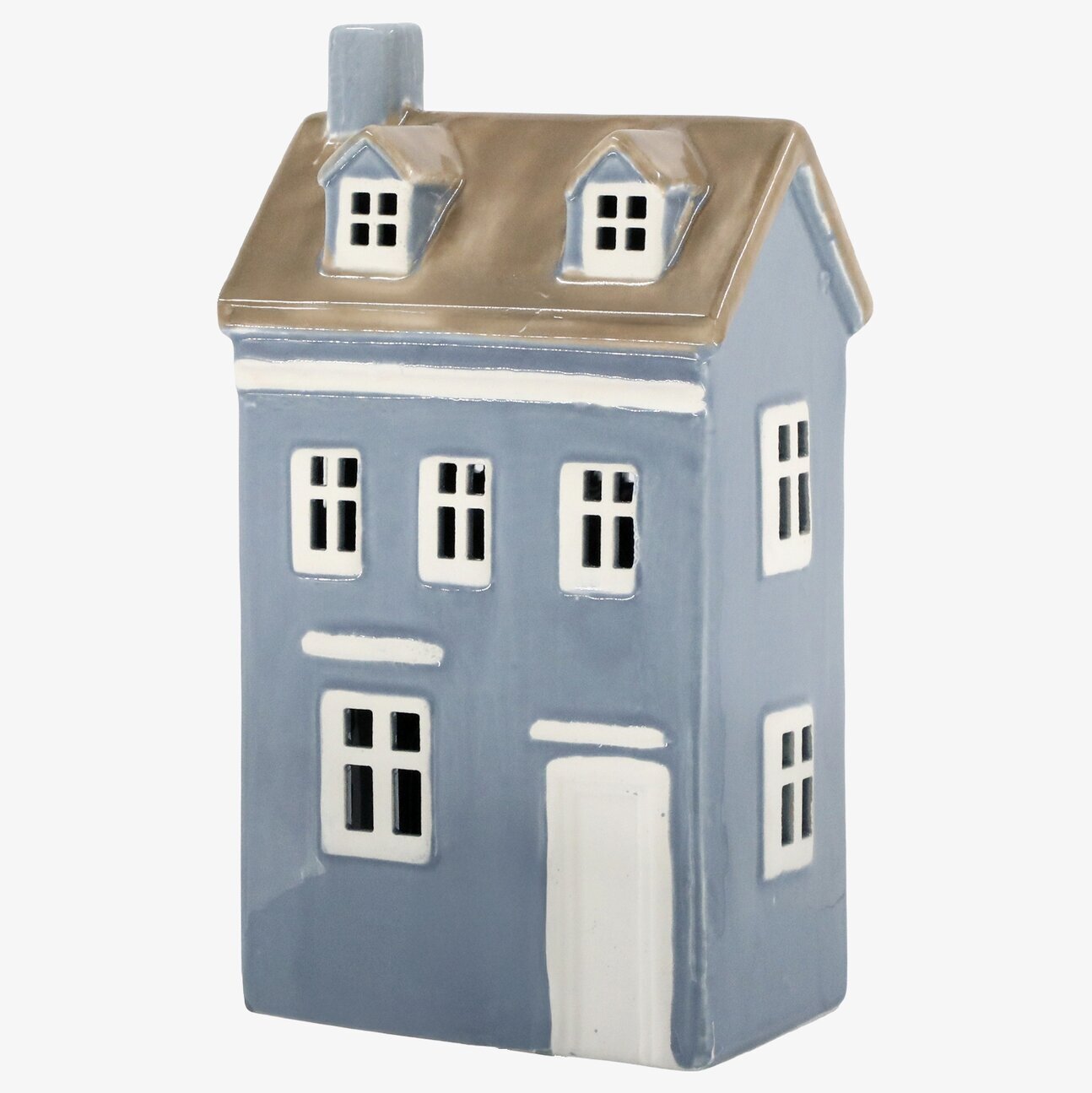 Ljuslykta Hus Chamonix Sky Blue Chic Antique Lyktor Endless Light Ljuslyktor